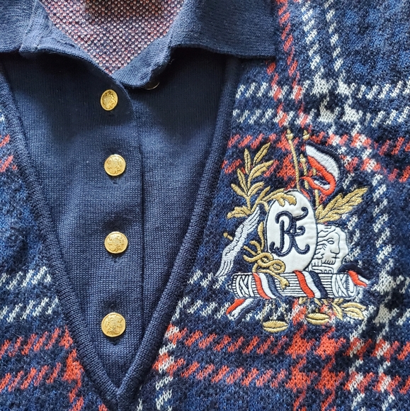 Vintage Mondi Womens Checkered Sweater - Size 34 - Picture 5 of 9